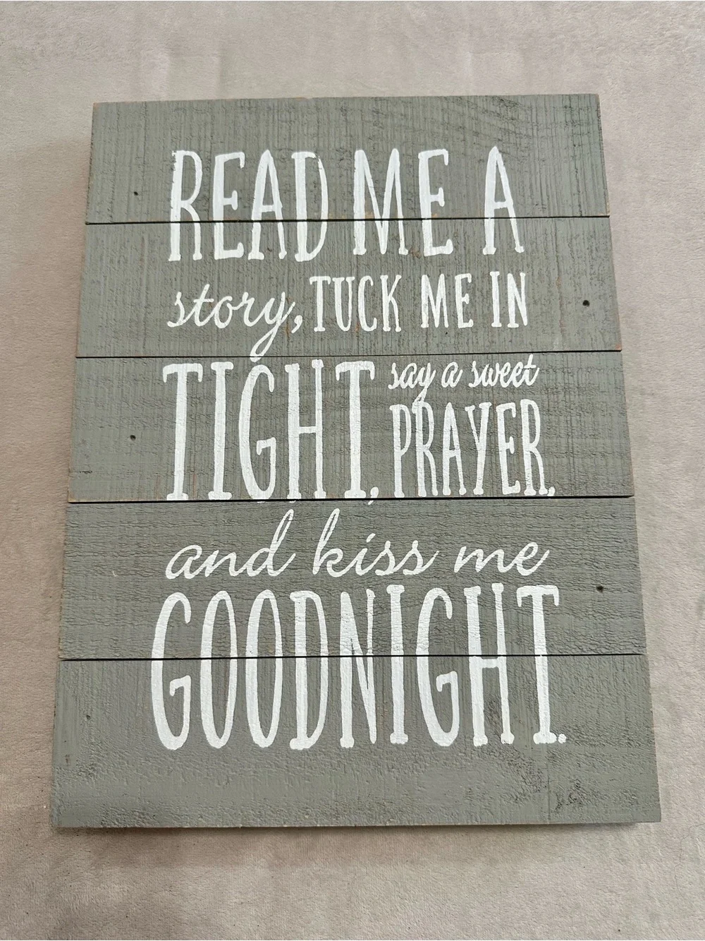 Hobby Lobby Baby Kid's Gray Wood Wall Decor, Read Me A Story
